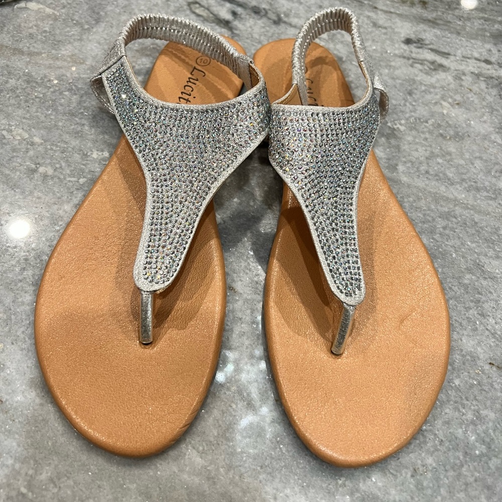Sparkly Lucita Sandals